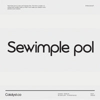 Sewimple Pol Sans Serif Display Typeface Font