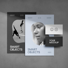 Shadow Overlay Stationery Mockups