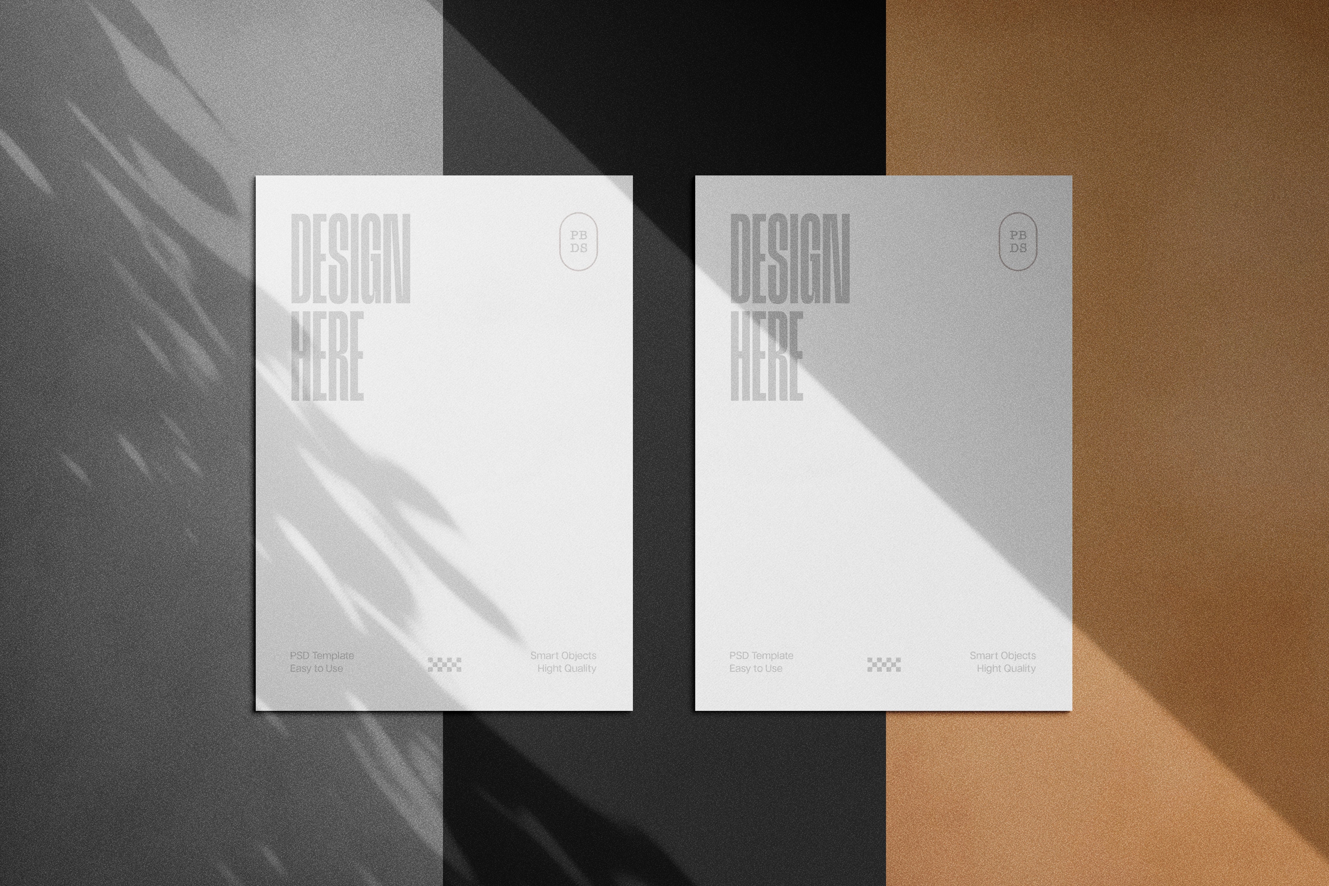 Shadow Overlay Stationery Mockups