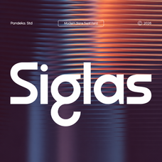 Siglas - Modern Sans Serif Font by Pandeka Foundry, preview 1