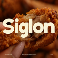 Siglon - Food Bold Font