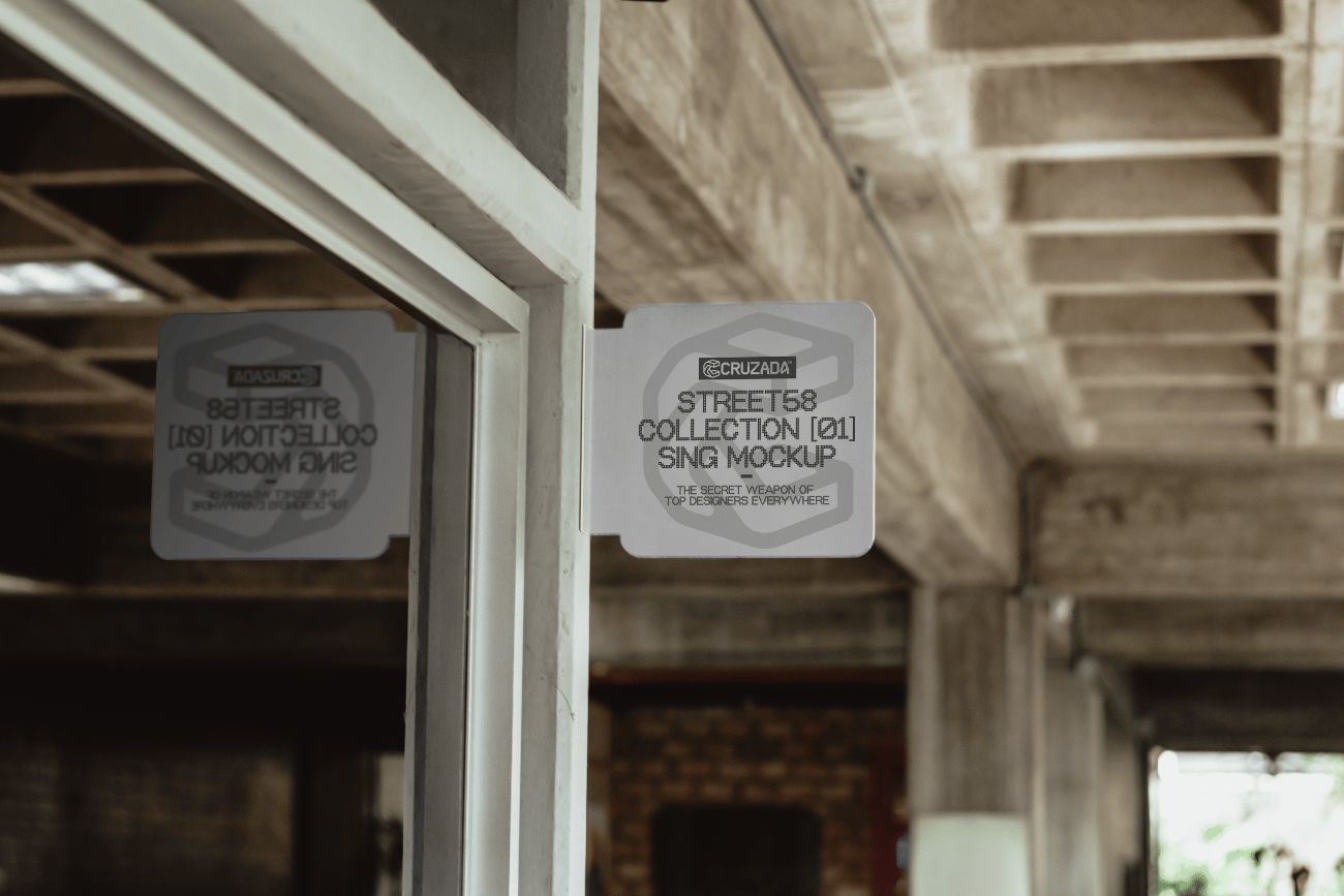 Sign on Curtain Wall Mockup