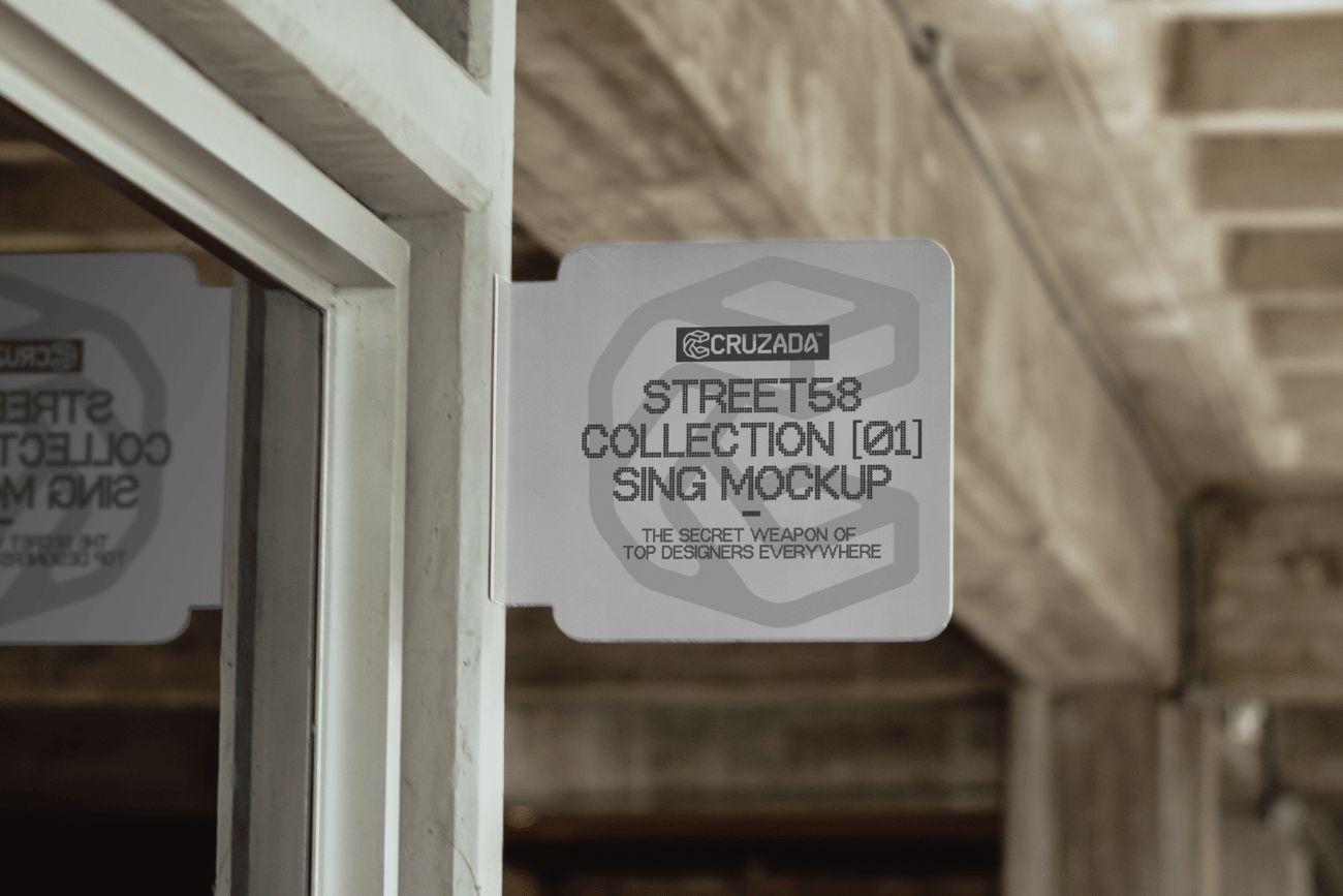 Sign on Curtain Wall Mockup