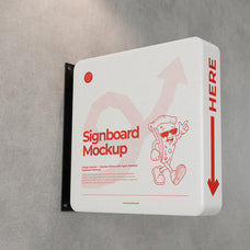 Signboard Logo Mockup by VanillineGraph, preview 3