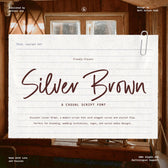 Silver Brown Modern Script Font