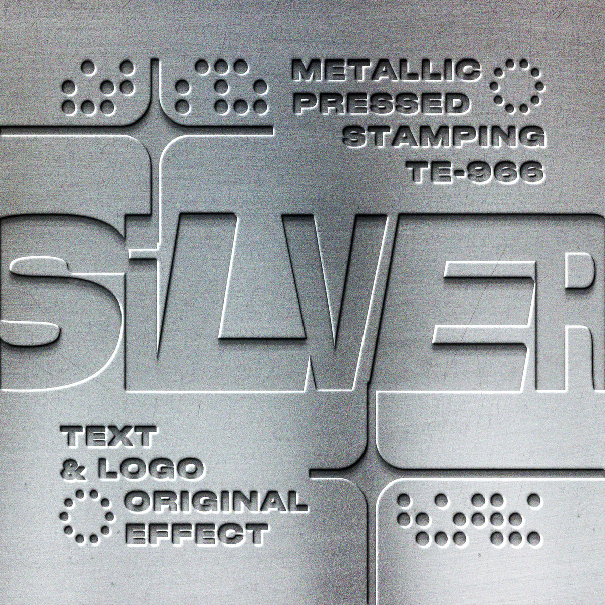 Silver Plate Text Effect by Pixelbuddha