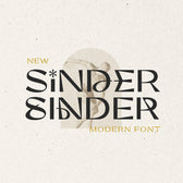 Sinder - Modern Font