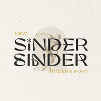 Sinder - Modern Font