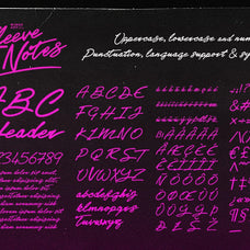 Sleeve Notes: A Font from the Vinyl Age