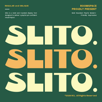 Slito Font - Bold Rounded Branding for Pizza