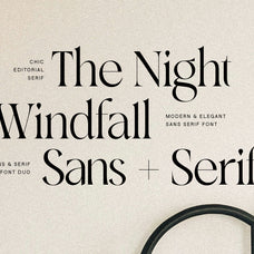 SLTF Night Windfall - Sans & Serif Font Duo