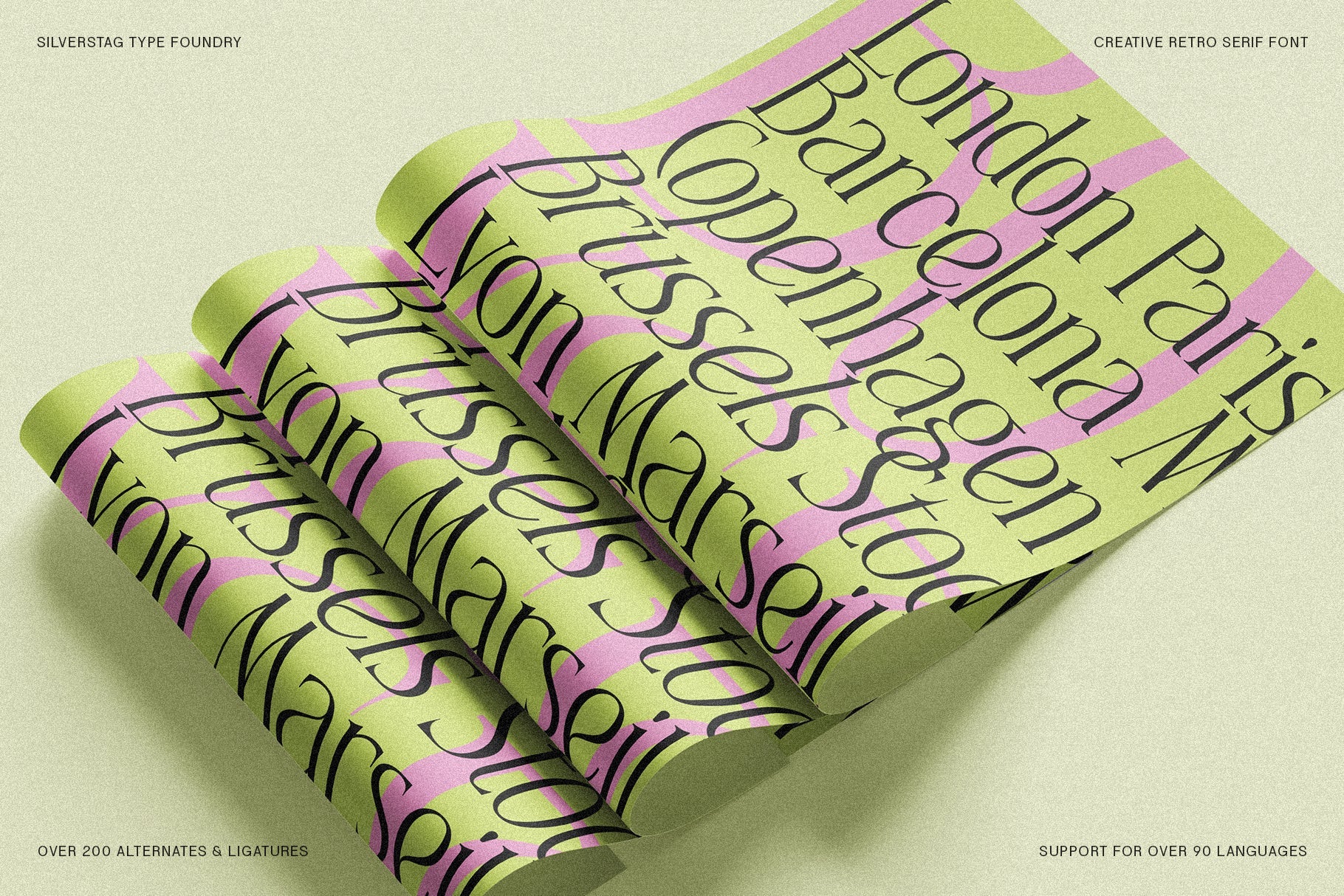 SLTF Rogue Rebellion - Ligature Serif Font