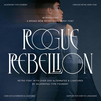 SLTF Rogue Rebellion - Ligature Serif Font