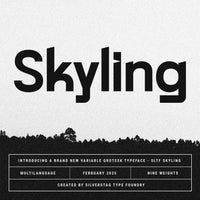 SLTF Skyling - Geometric Grotesk Sans Serif Typeface