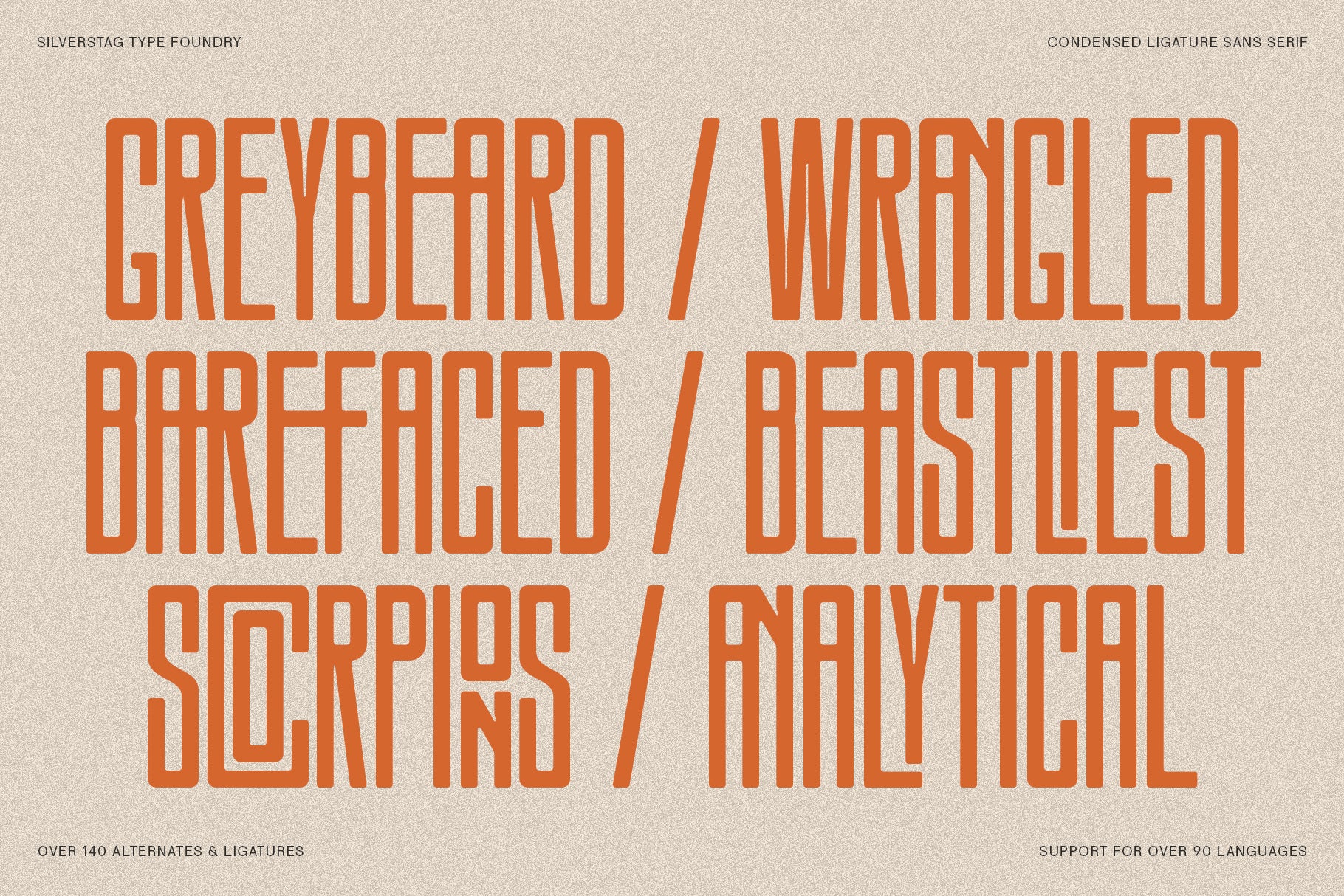 SLTF Snowpack - Ultra Condensed Typeface