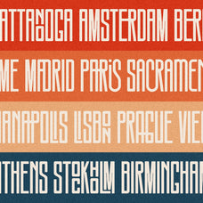 SLTF Snowpack - Ultra Condensed Typeface