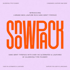 SLTF Snowpack - Ultra Condensed Typeface