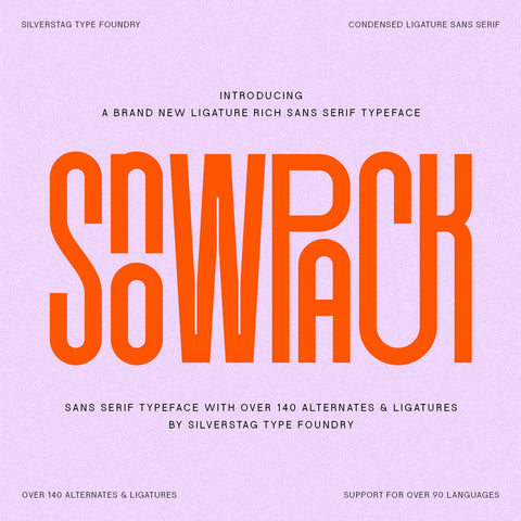 SLTF Snowpack - Ultra Condensed Typeface