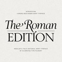 SLTF The Roman Edition - A Classical Serif Typeface