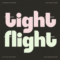SLTF Tight Flight - Bold Funky Font