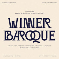SLTF Winner Baroque - Ligature Rich Serif Typeface