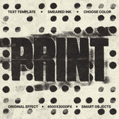 Smeared Color Ink Text Effect