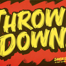 Smoke Wagon - A Western Brush Font