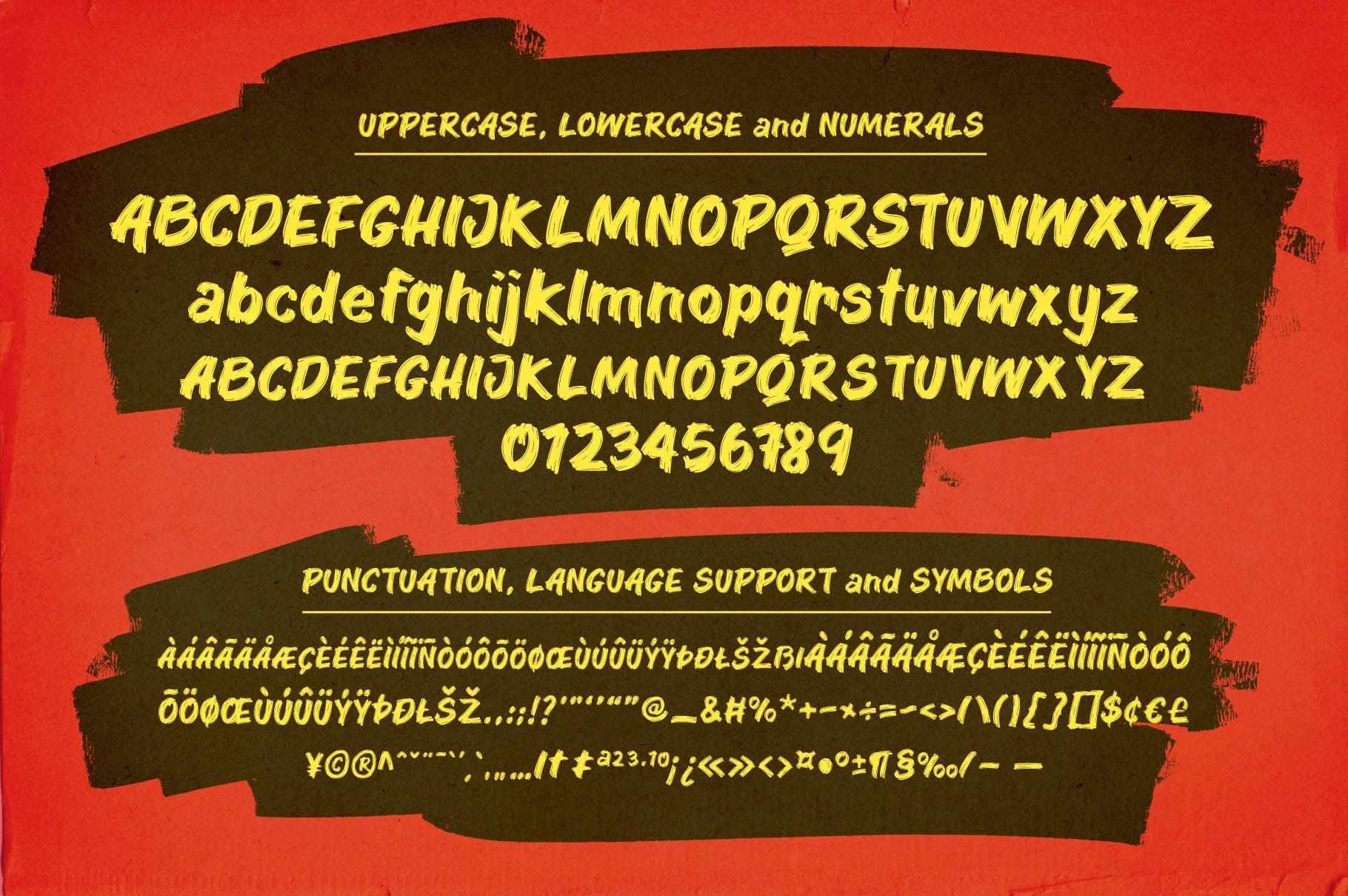 Smoke Wagon - A Western Brush Font