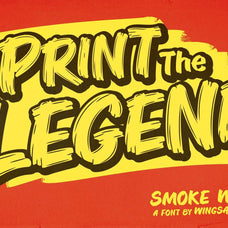 Smoke Wagon - A Western Brush Font