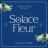 Solace Fleur Elegant Serif Font