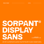 Sorpant | Display Sans