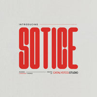 Sotice Rounded Condensed Typeface Font