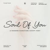 Soul Of You Signature Font
