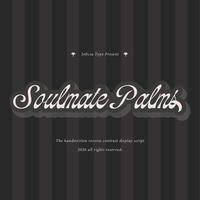 Soulmate Palms | Vintage Script