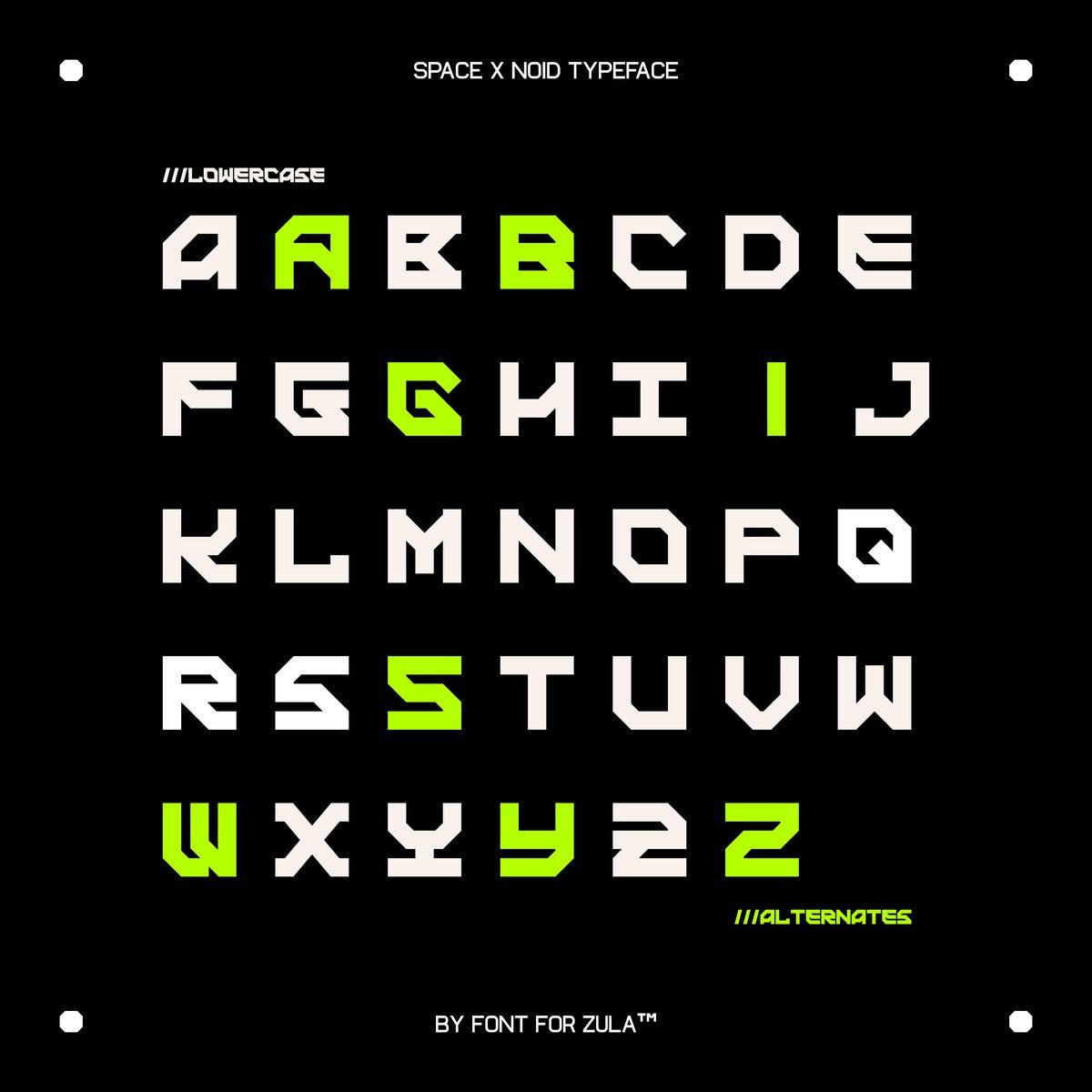 Space X Noid Typeface