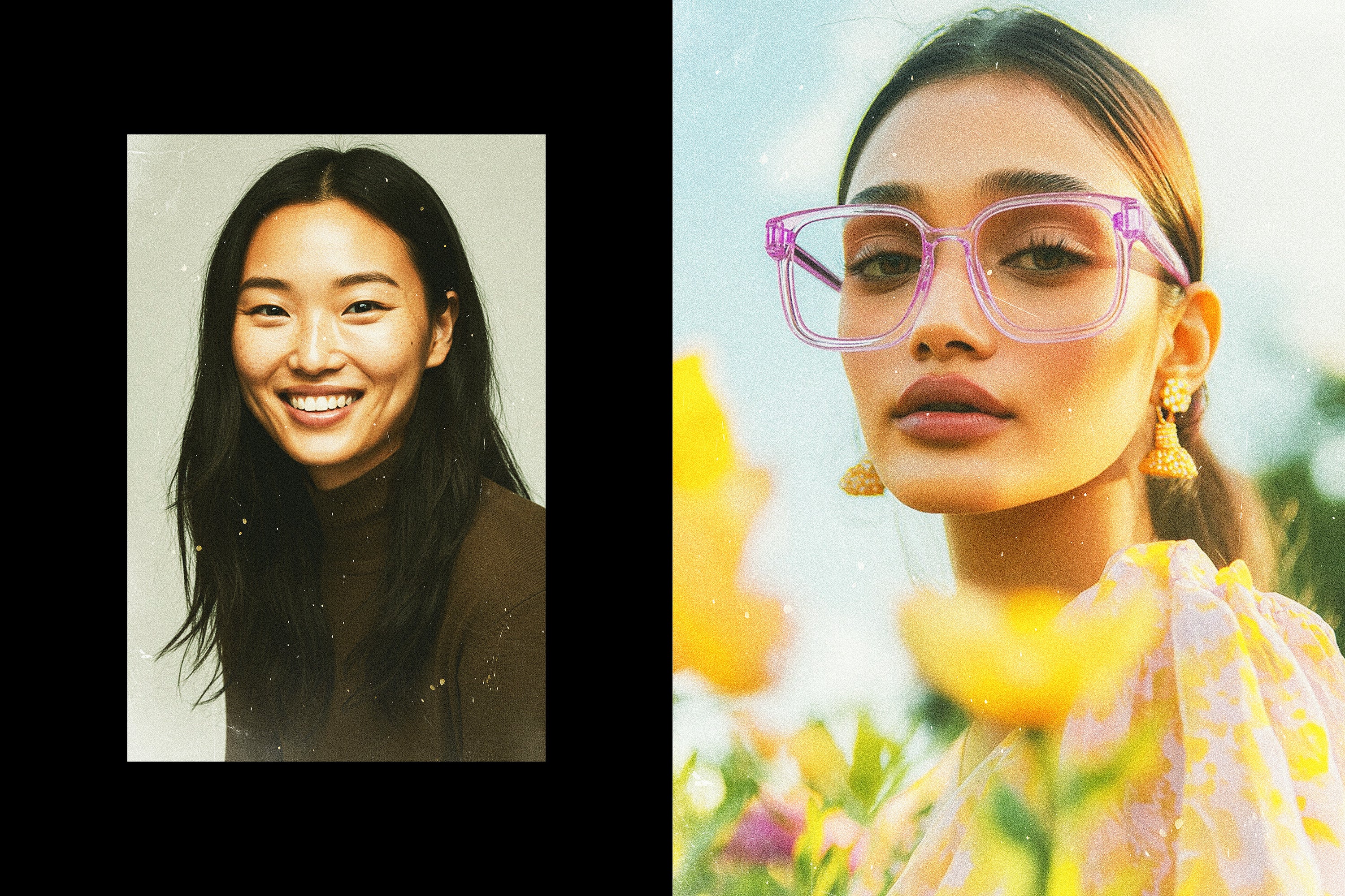 Speckled Film Photo Effect