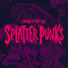 Splatterpunks - A Halloween Brush Font