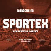 Sportex Block Creative Font