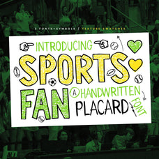 Sports Fan - A Handwritten Placard Font