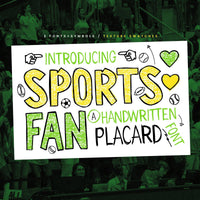 Sports Fan - A Handwritten Placard Font