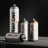 Spray Paint Can Mockup