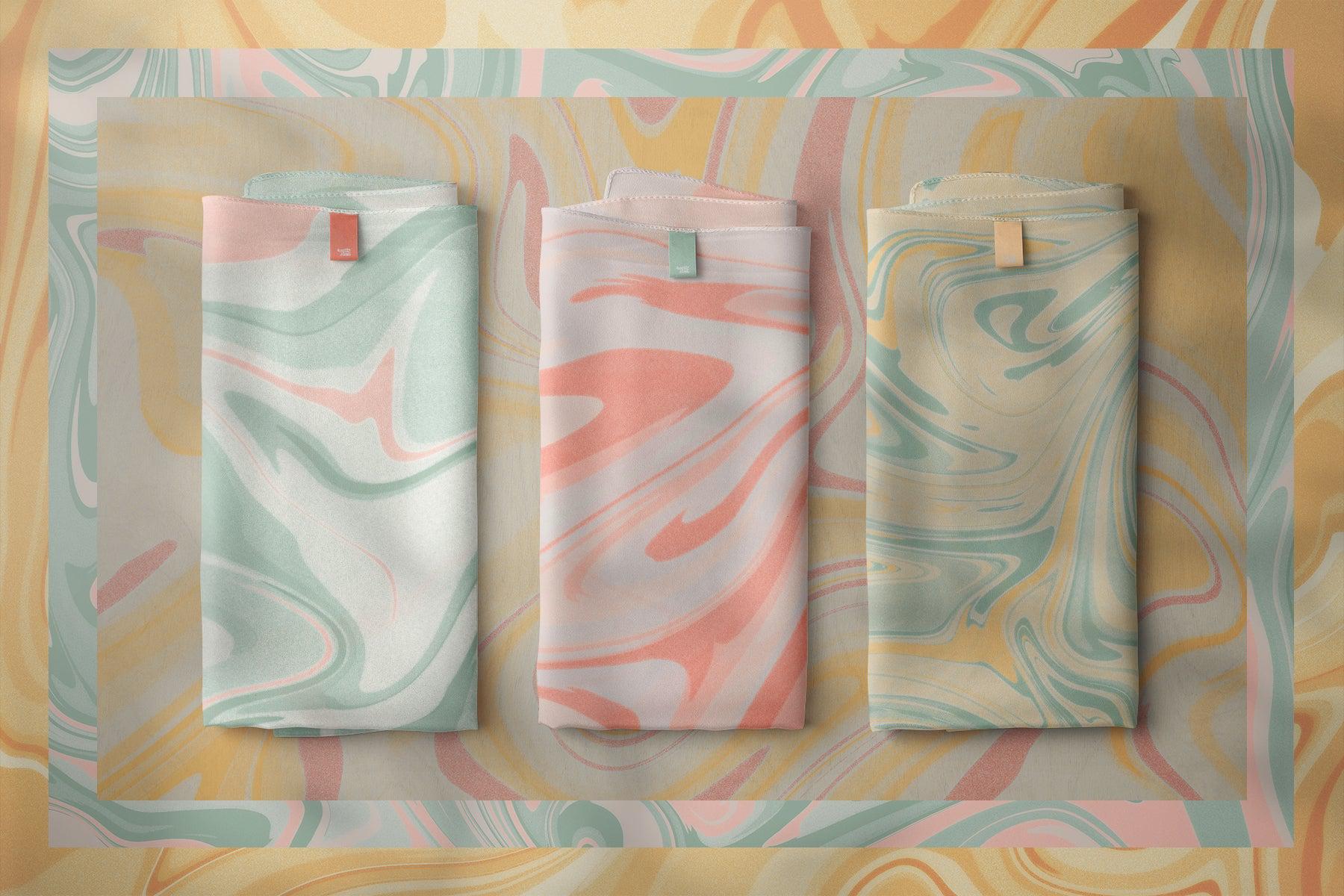 Spring Summer Marbling Textures