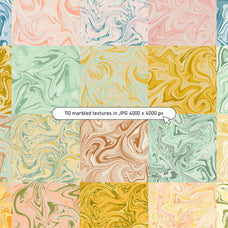 Spring Summer Marbling Textures