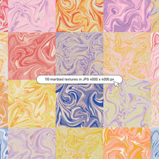 Spring Summer Marbling Textures