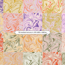 Spring Summer Marbling Textures