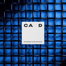 Square Business Card Mockup