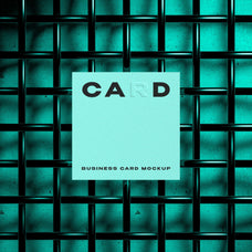 Square Business Card Mockup