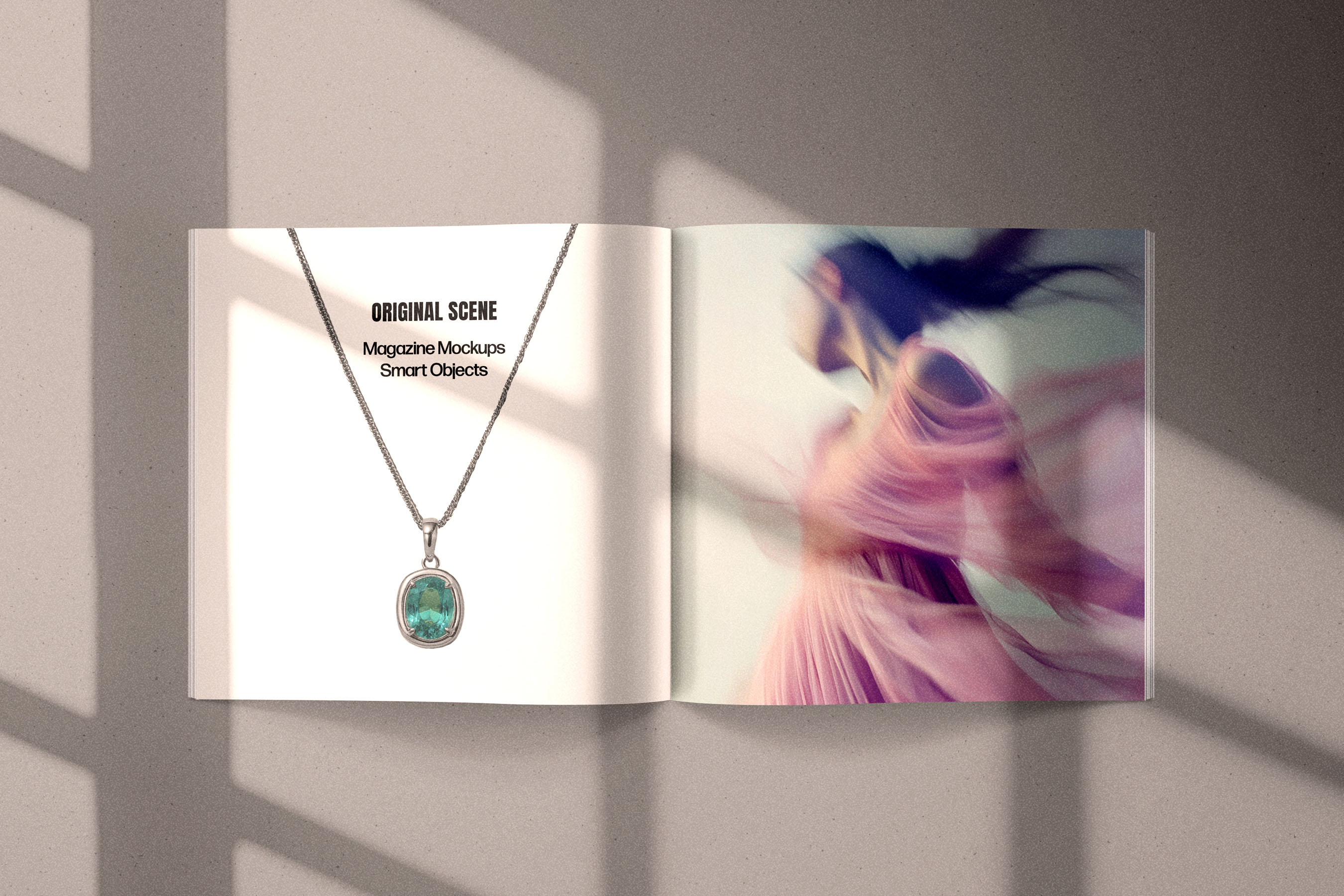 Square Magazine Mockups Set