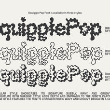 Squiggle Pop Font - Fun Display Typeface