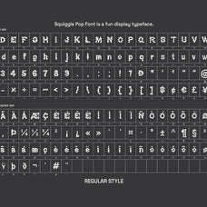 Squiggle Pop Font - Fun Display Typeface